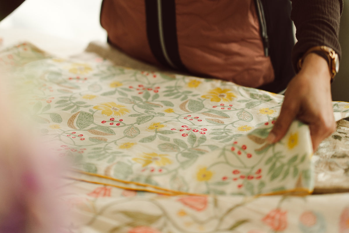 Golden Garden Table runner