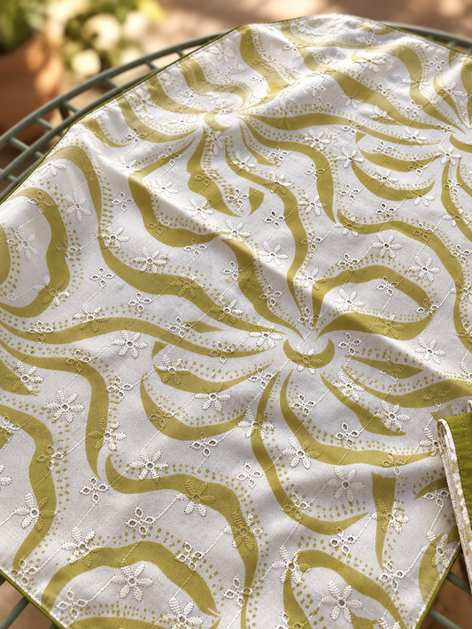 Olive Bloom Table runner