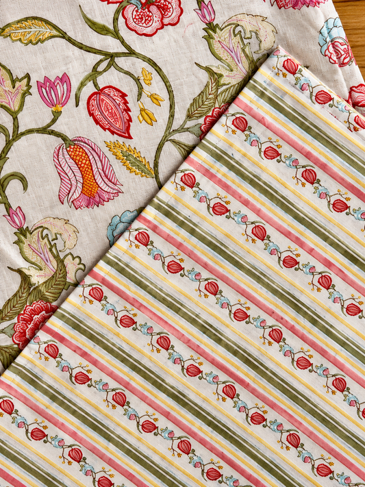 Rose Stripe Placemats