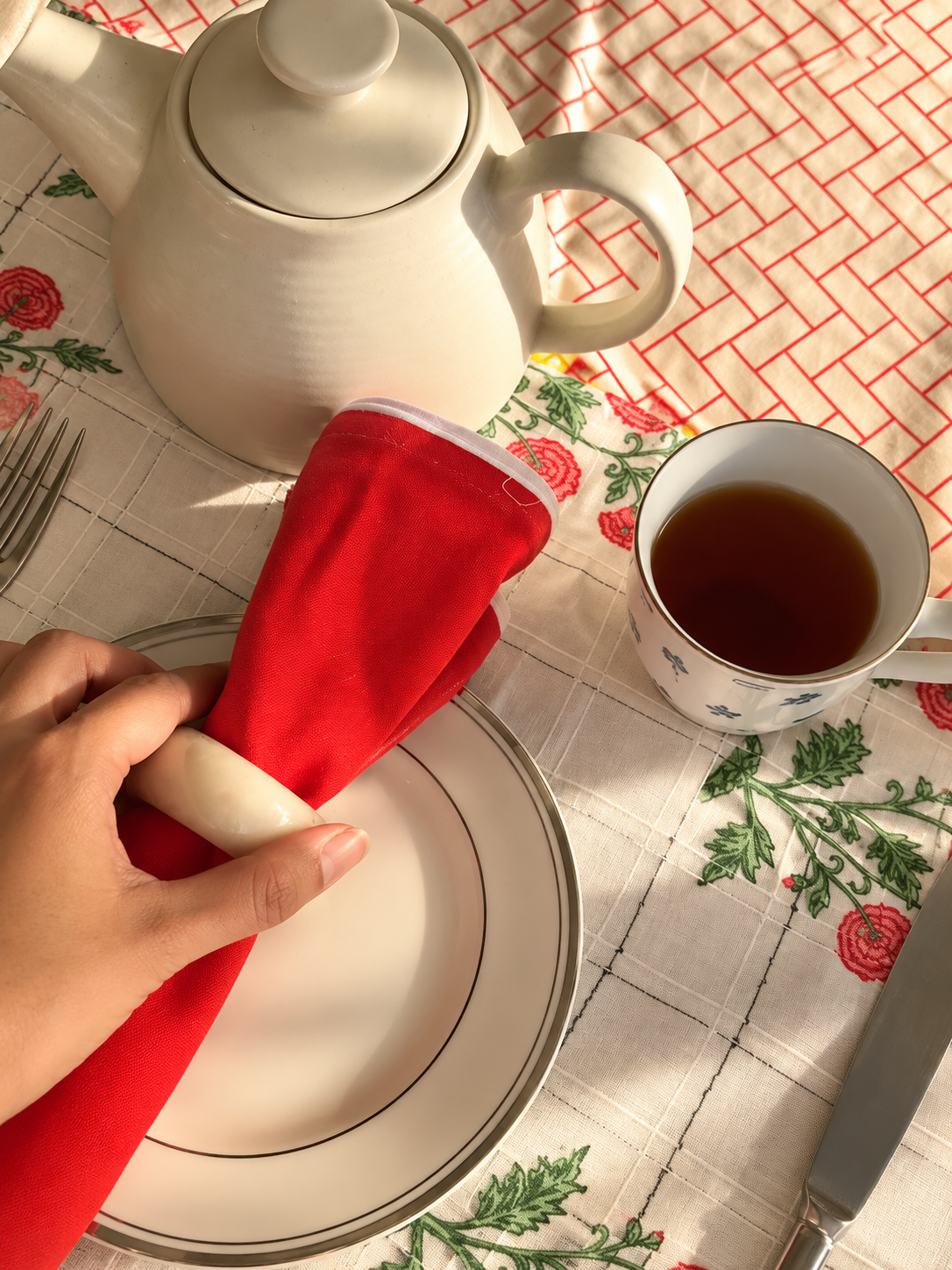 Scarlet Trellis Placemats