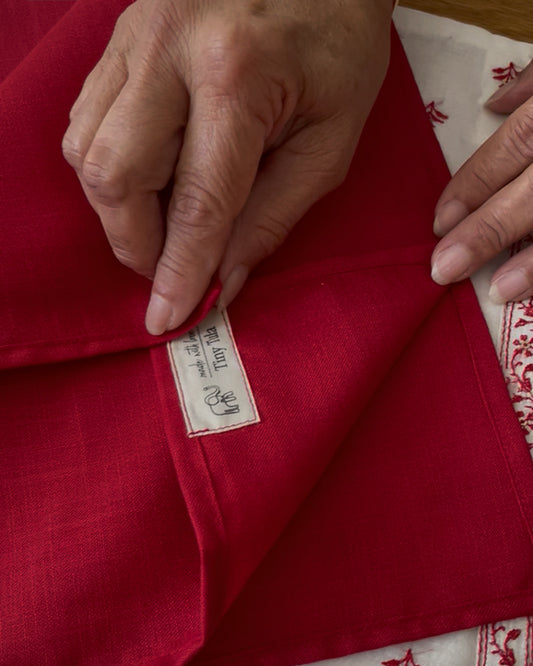 Crimson Garden Napkins