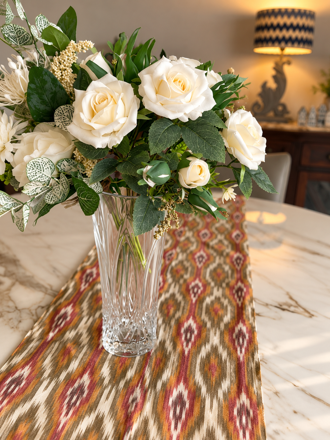 sunset weave table runner
